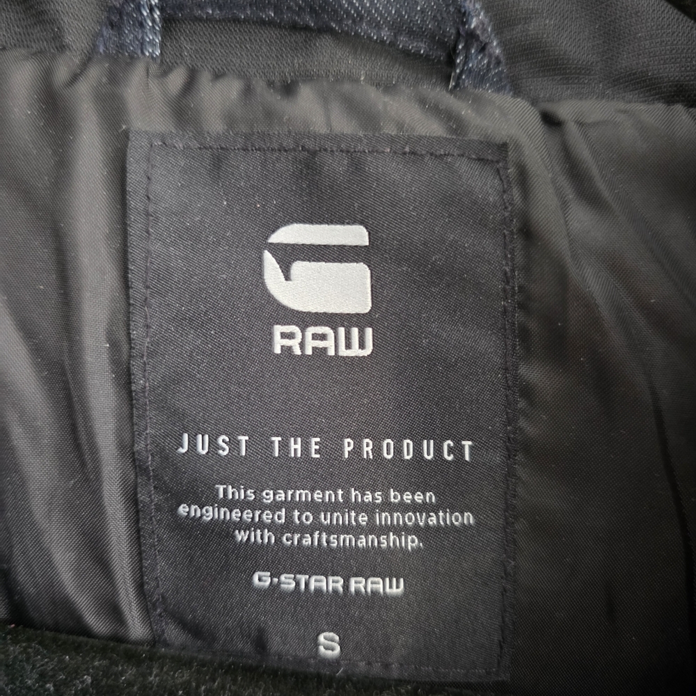 G-Star RAW Alaska HDD Long Puffer Jacket Women’s Size Small Black Hooded Coat - Picture 7 of 15